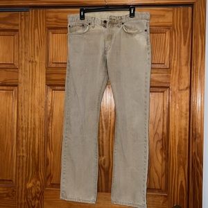 Eddie Bauer Men’s 33W 32L Tan Jeans